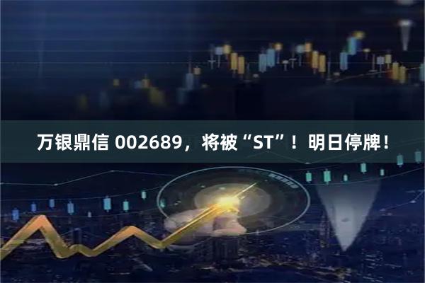 万银鼎信 002689，将被“ST”！明日停牌！
