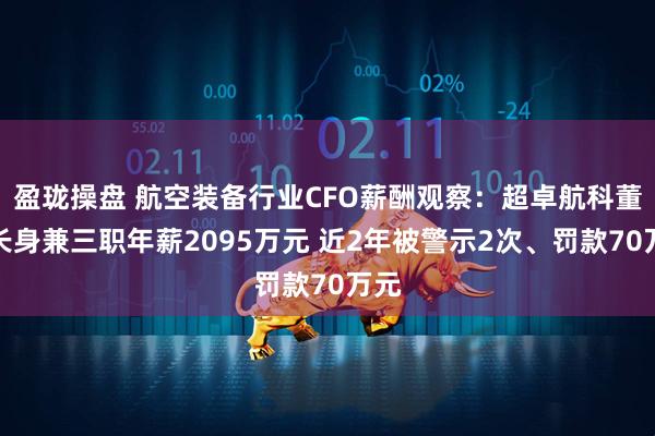 盈珑操盘 航空装备行业CFO薪酬观察：超卓航科董事长身兼三职年薪2095万元 近2年被警示2次、罚款70万元